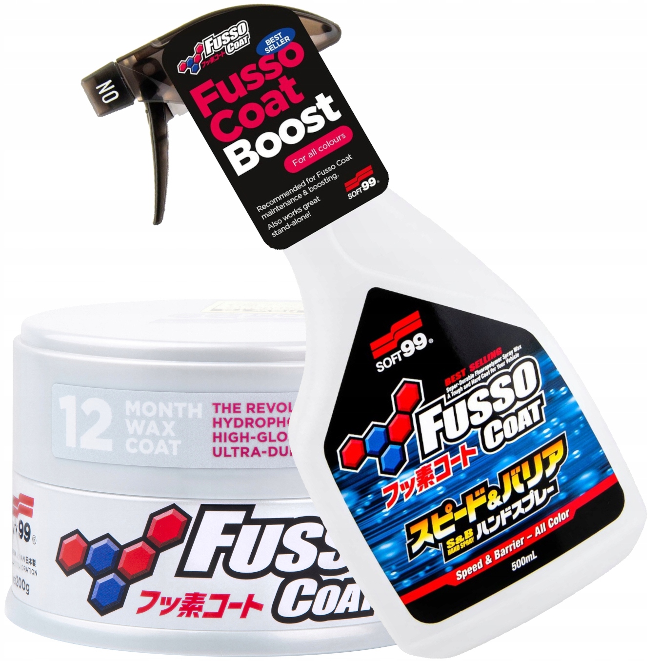 Soft99 Fusso Light Speed Barrier Set Clear Auto