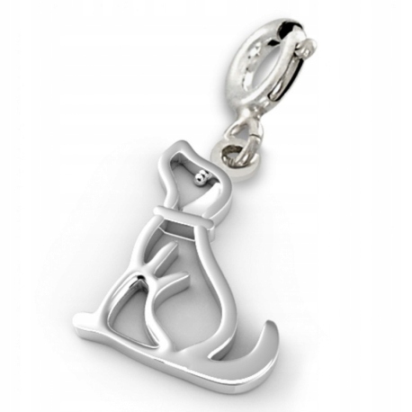 

Charms Do Bransoletki Pies Piesek Srebro 925