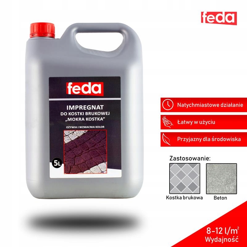 Impregnat do kostki brukowej Feda wodny mokra kost