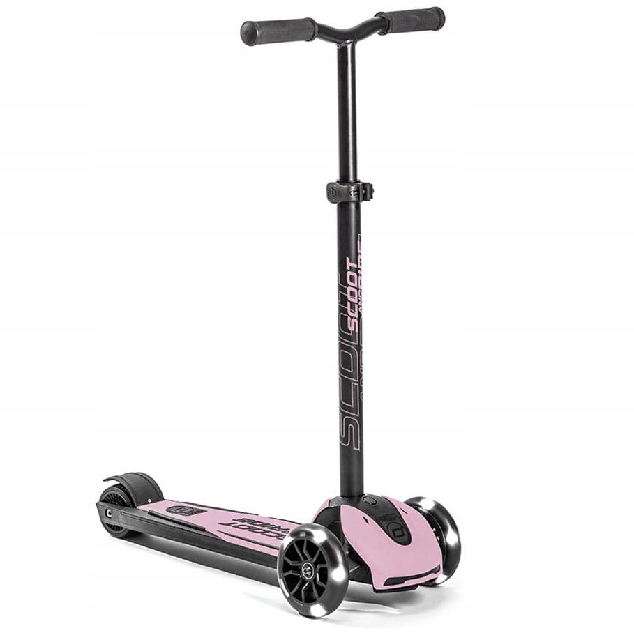 Scootandride Highwaykick 5 hulajnoga trójkołowa balansowa Led 5+ Rose