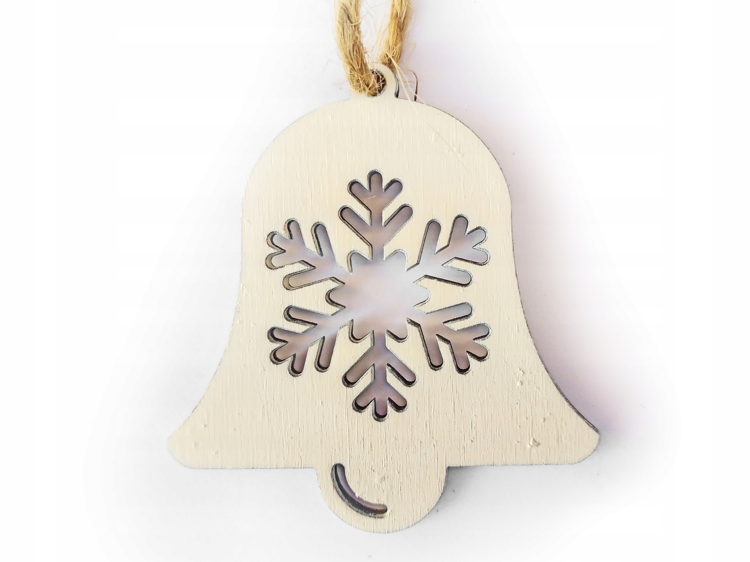 

Drewniana Zawieszka Na Choinkę dzwonki 1szt