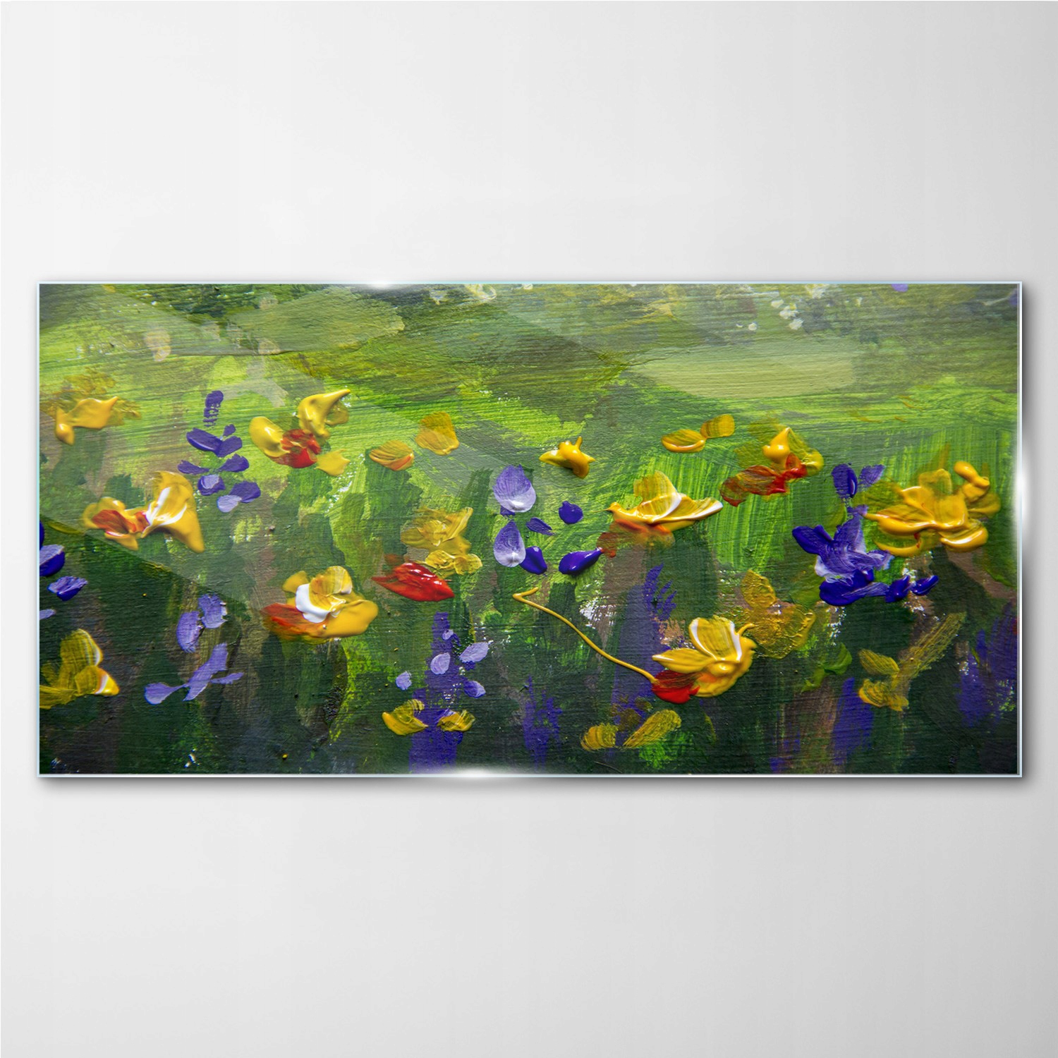 

Foto-obraz na szkle Malarstwo kwiaty 100x50 cm