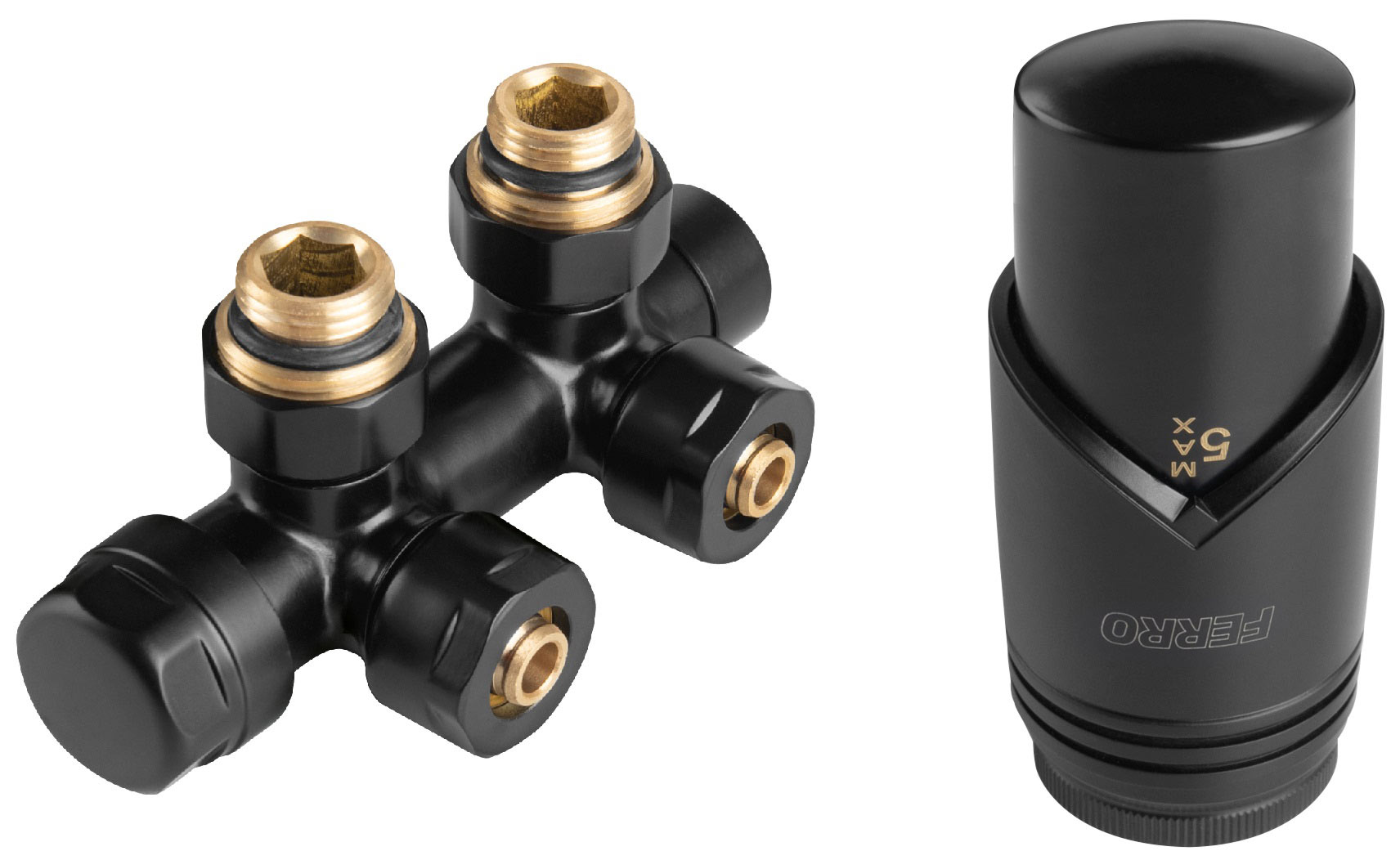 Termostatický uhlový set Ferro ZTD30BL