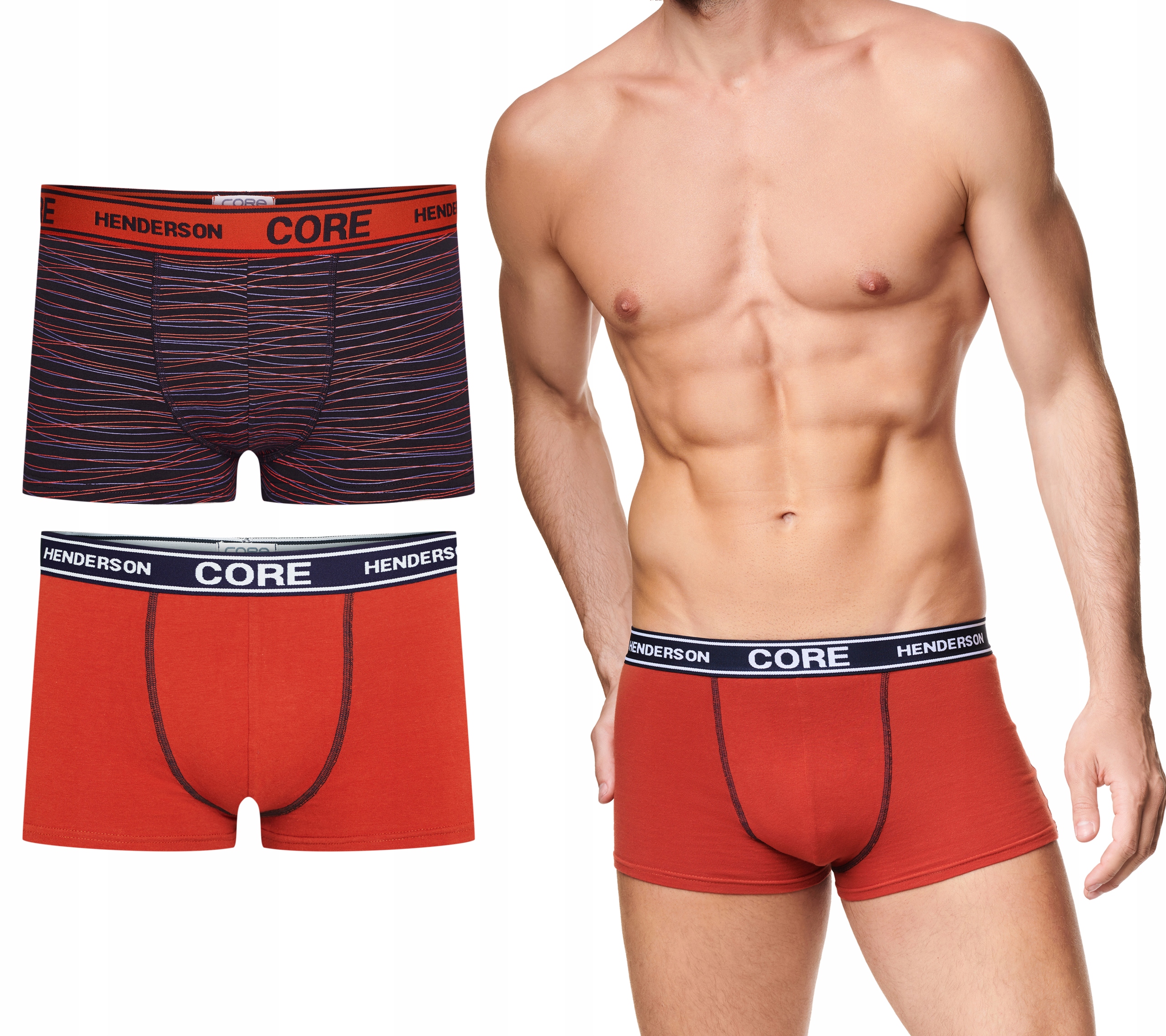 

Bokserki Męskie 2 Pary szorty Henderson 39321 XL