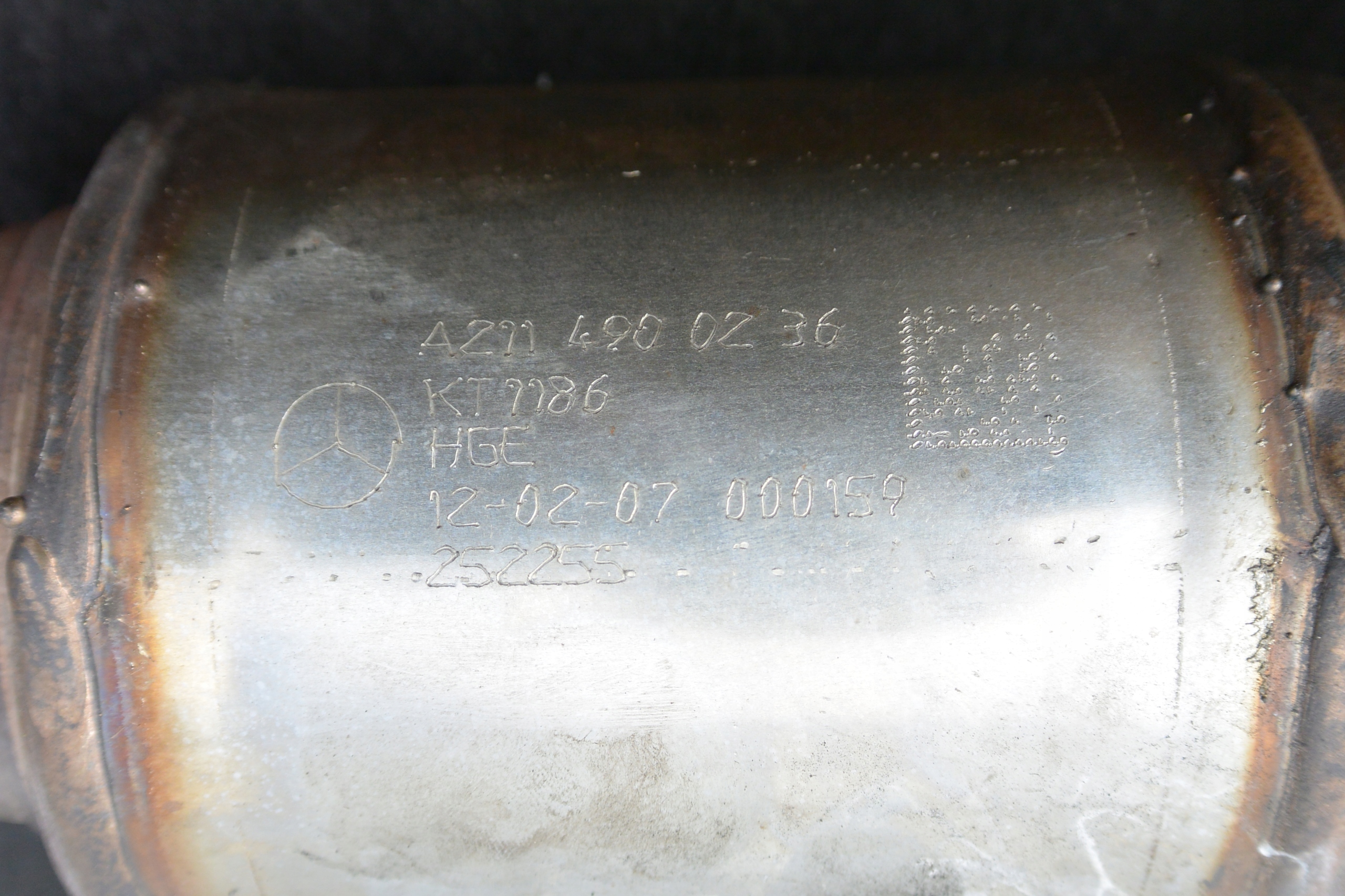 catalyst exhaust pipe 3.0 V6 OM642 MERCEDES W211 W219