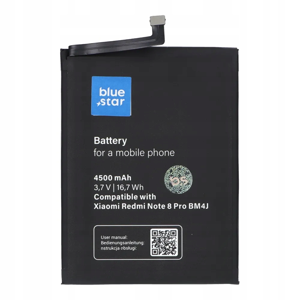 Blue Star bateria do Xiaomi Redmi Note 8 Pro (BM4J) 4500 mAh