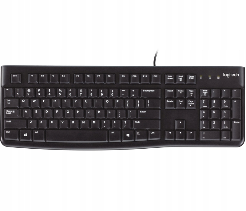 

Klawiatura przewodowa Logitech K120 Usb czarna New