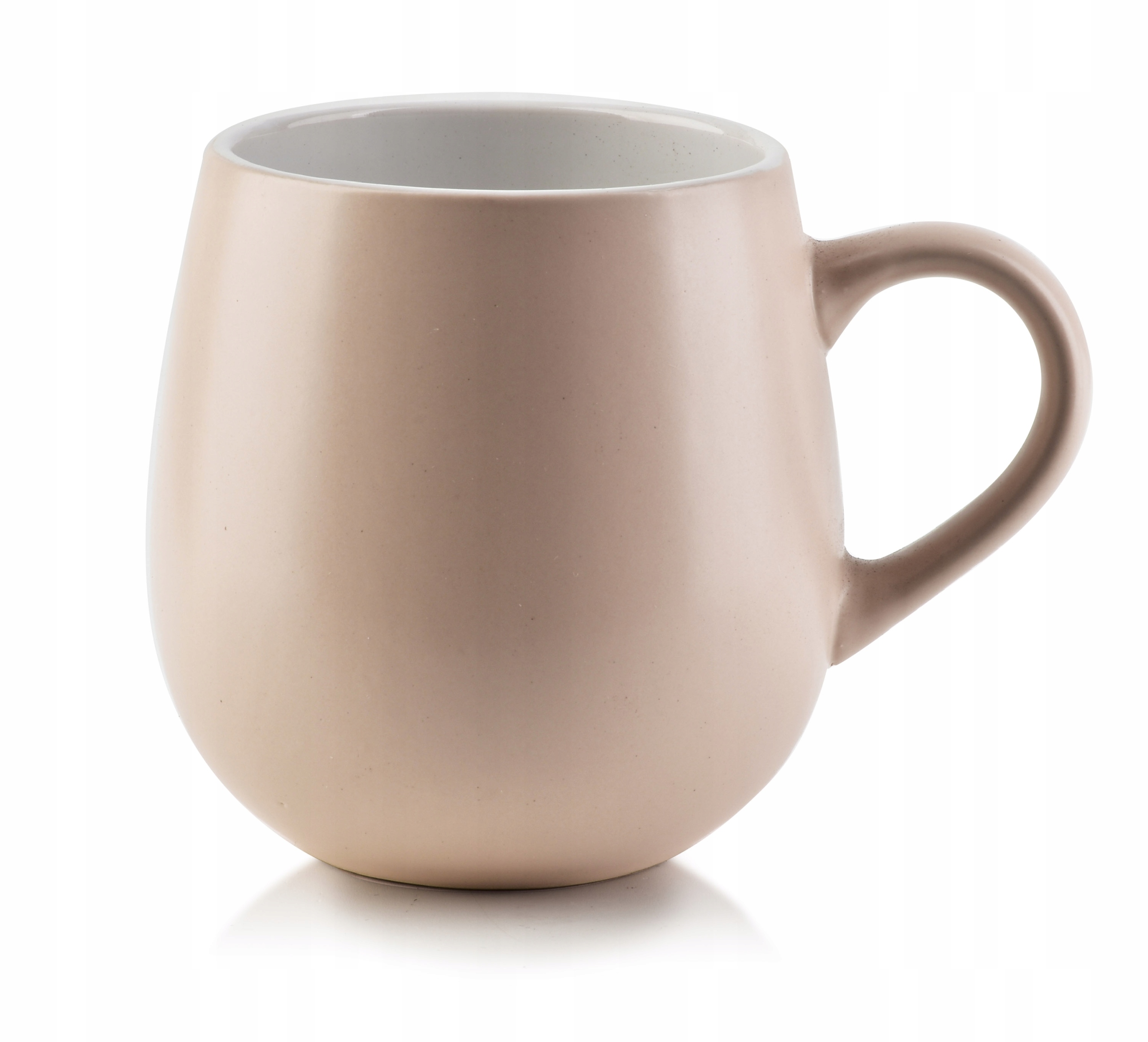 

Duży Beżowy Kubek Ceramiczny Do Kawy Herbaty 500ML