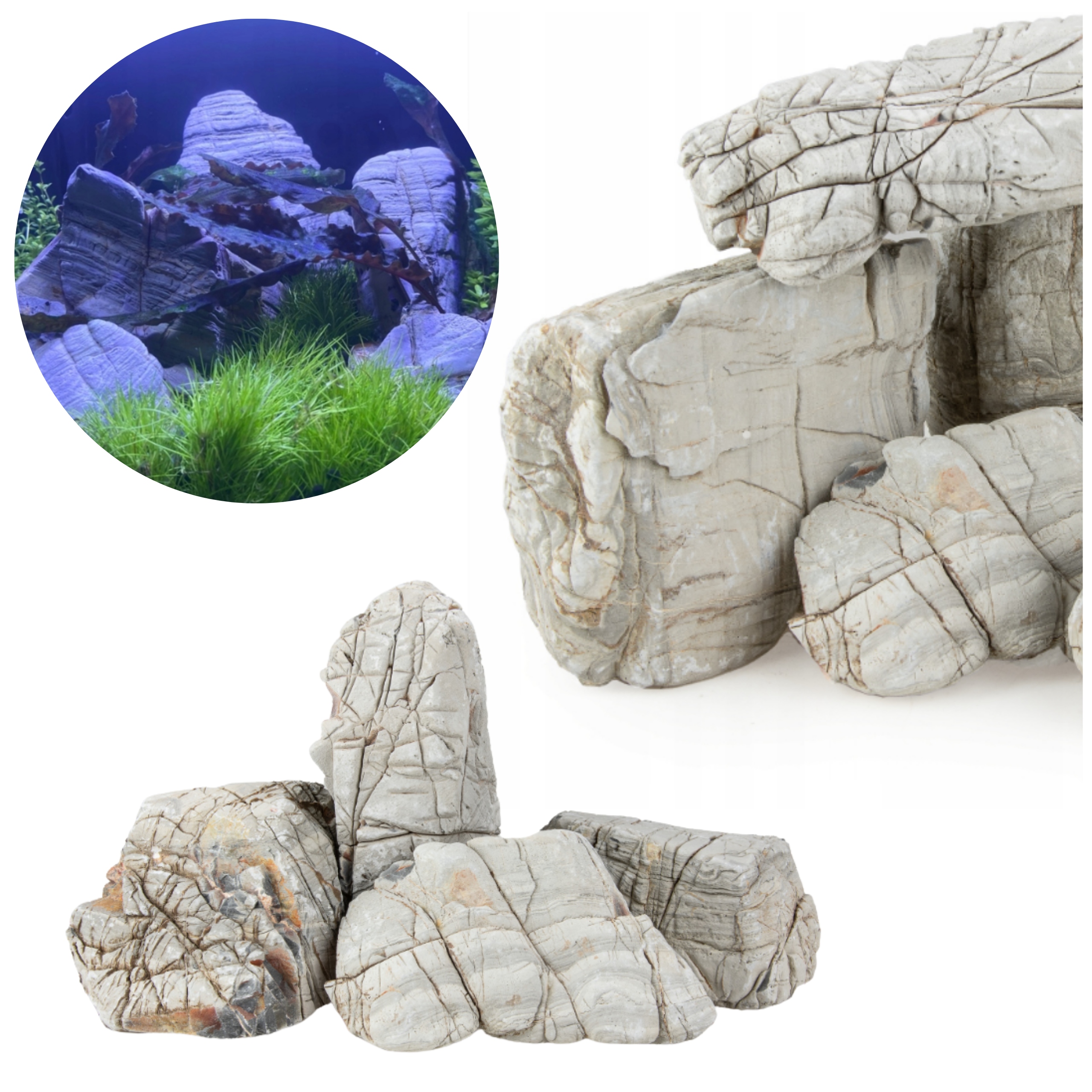 Levně Kámen Do Akvária Elephant Skin – Neobvyklá Struktura – 15 Kg