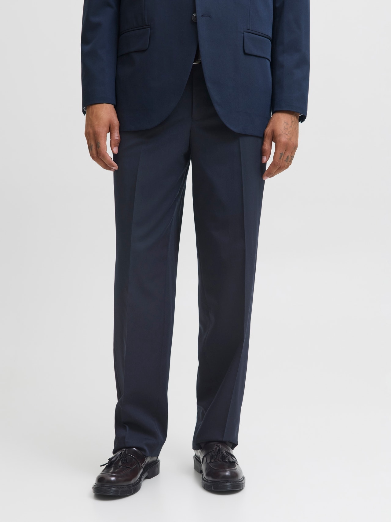 Jack&jones Tmavě Modré Elegantní Jednoduché Kalhoty 48 6EA