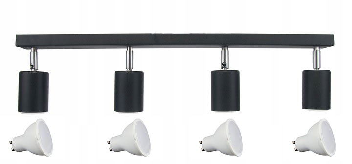 

Lampa Kinkiet Ścienny regulowany Spot 4 GU10 5W