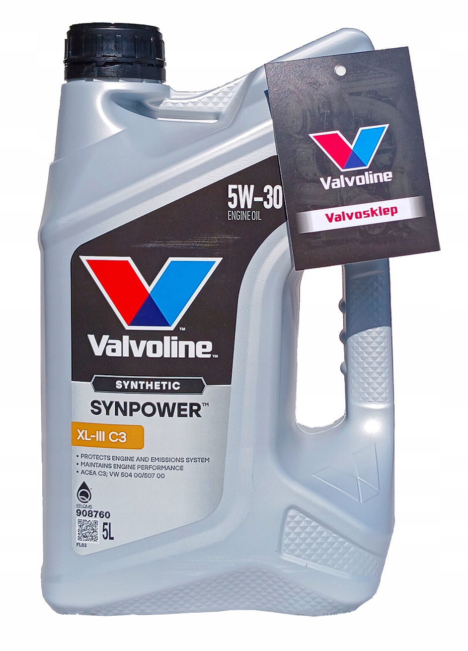 Valvoline SynPower XL-III C3 5W30 5L VW50700/50400 Bmw LL-04 Dpf