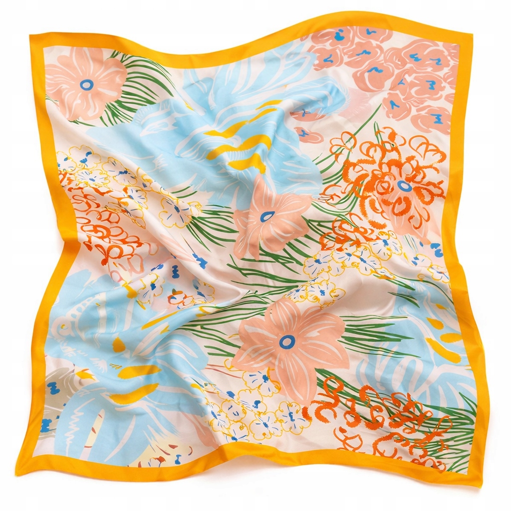 Hedvábný Šátek 100% Přírodní Hedvábí, Morušová Barva, Značka Kvality