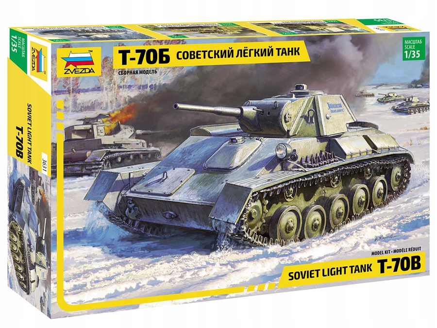 1:35 Sovětský lehký tank T-70B