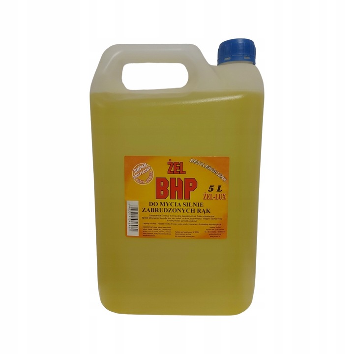 Żel Bhp-lux Do Silnie Zabrudzonych Rąk Profesjonalny 5L Cytrus