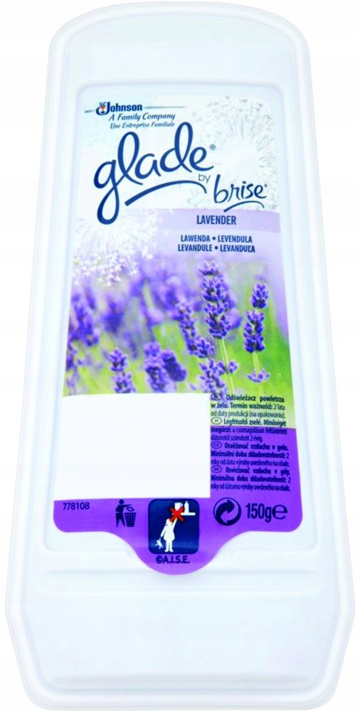 

Odświeżacz powietrza Glade by Brise Lawenda 150g