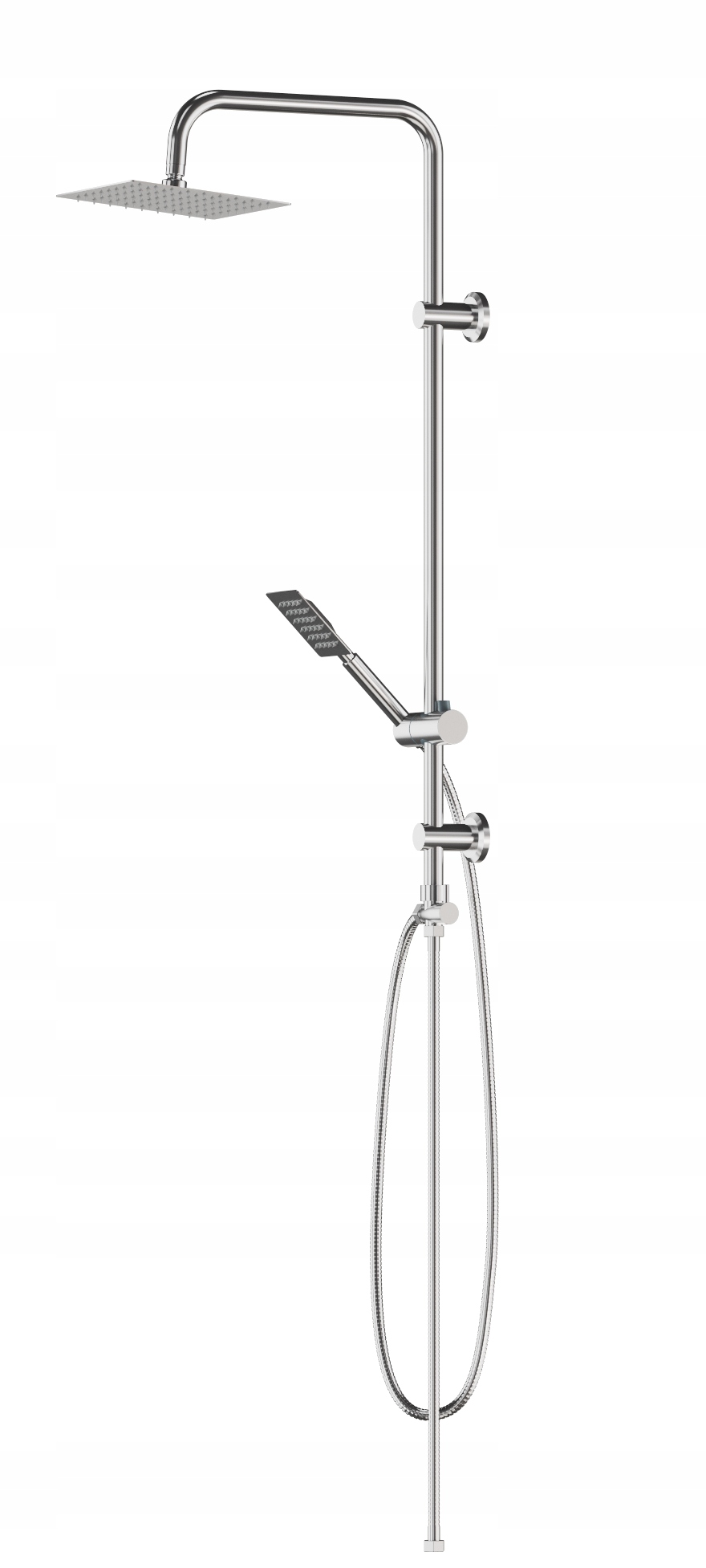 Dažďová Sprcha Sprchová Súprava Kúpeľňa Slúchadlá Chróm Toba