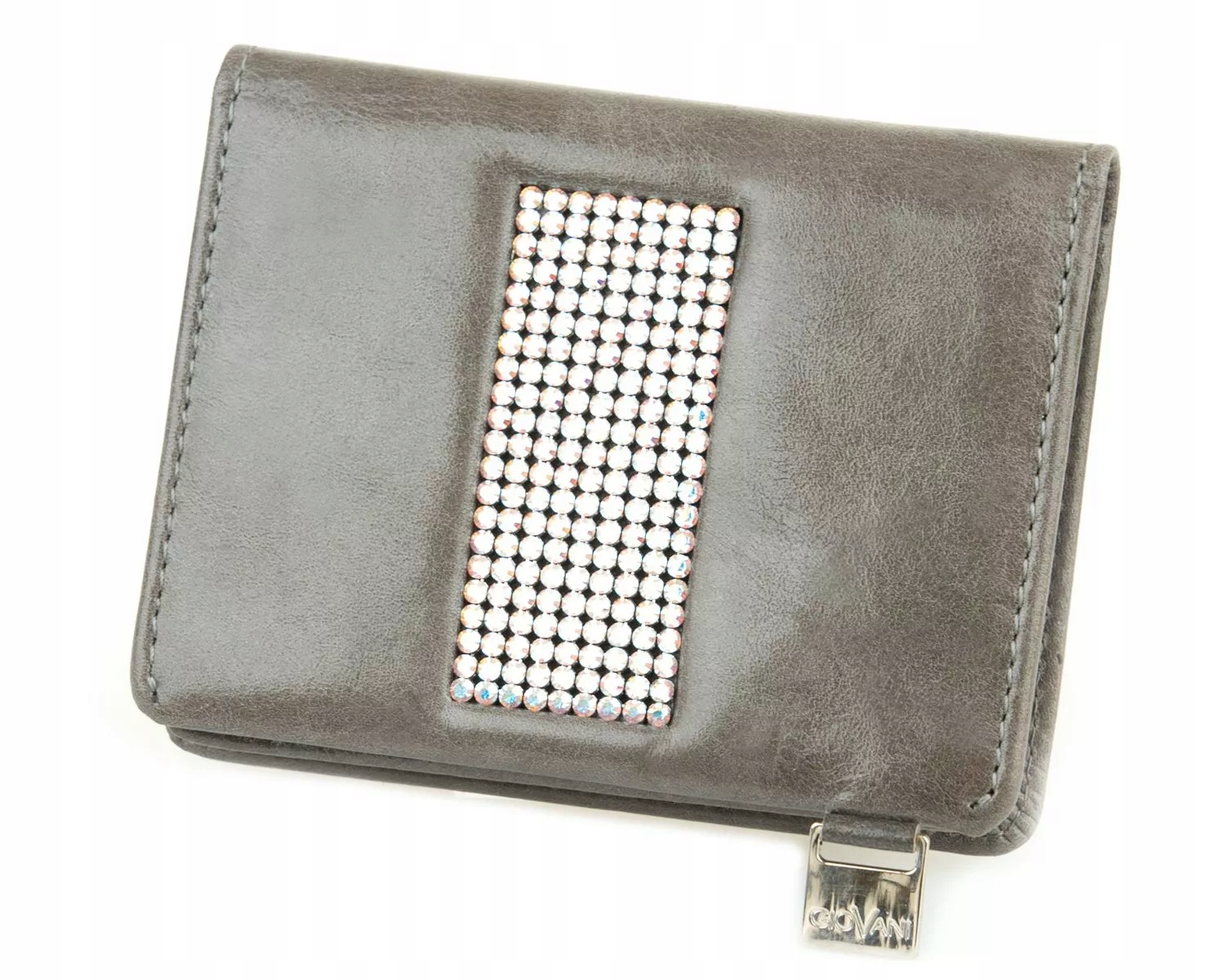 Wizytownik damski Francesca - Swarovski Szary