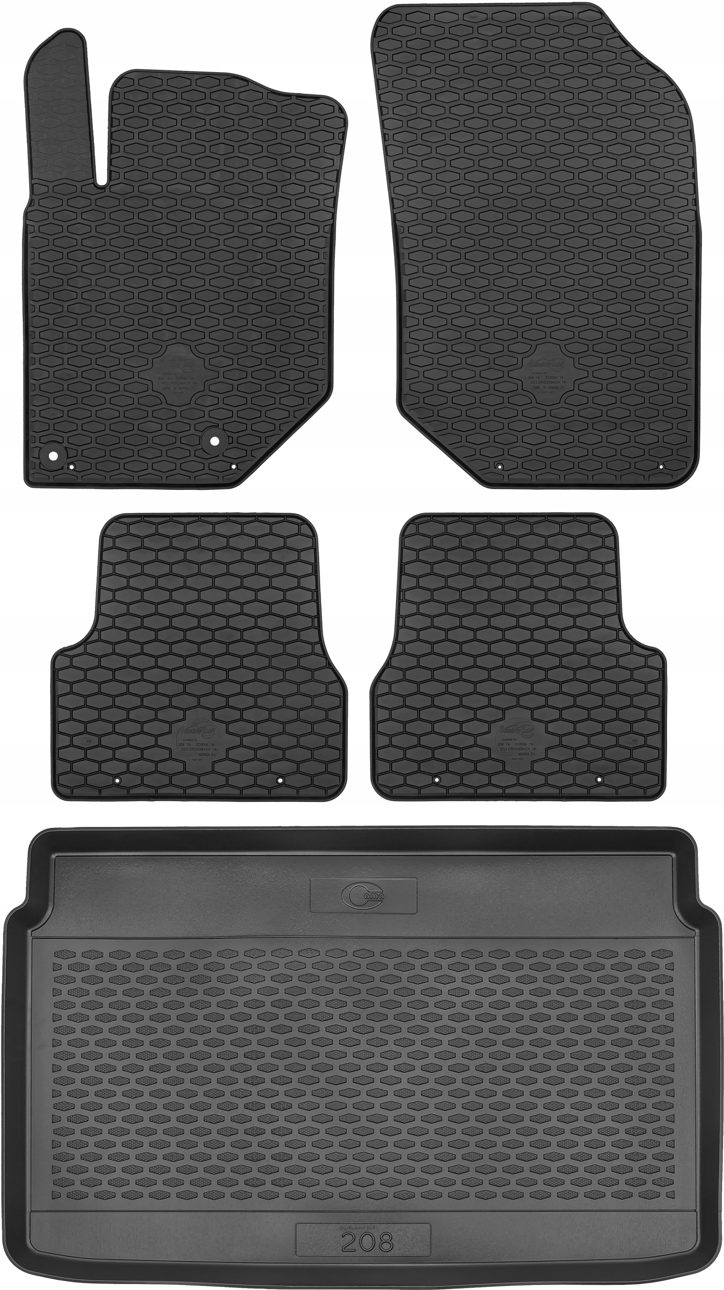 

Dywaniki samochodowe do Peugeot 208 II 2019-