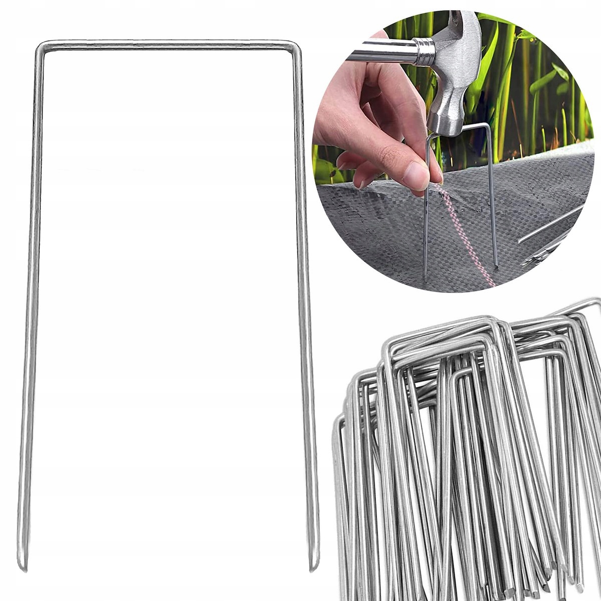 

Szpilki Kotwy Metalowe Do Agrowłókniny 15x7 100szt