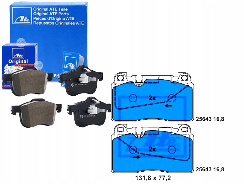 Brzdové Destičky Audi A6 A7 Q5 Porsche Macan 1.8-4 Sada pro řidiče #35