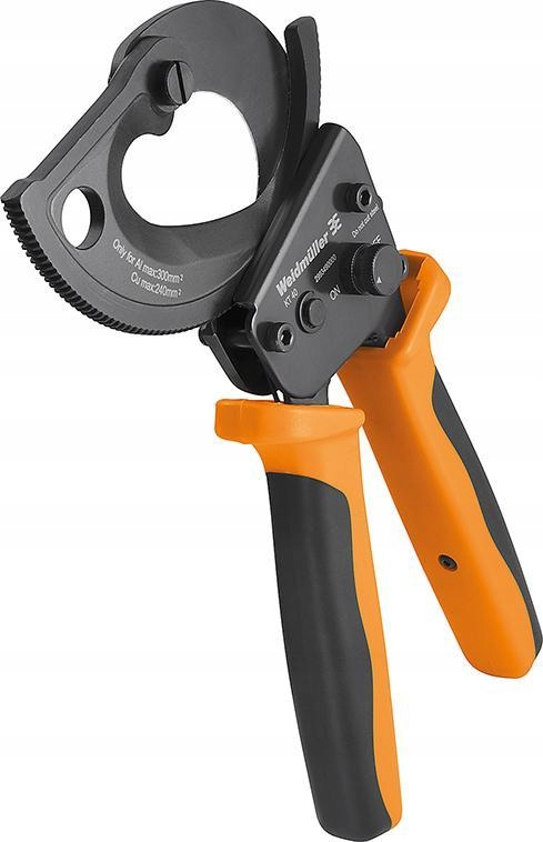 Nůžky na stříhání kabelů KT40 s funkcí ráčny do Ø 40 mm Weidmüller