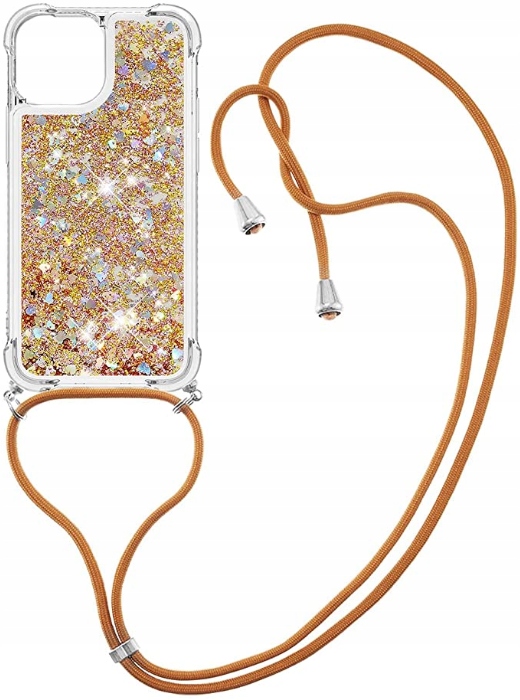 

Etui brokat ze smyczą sznur do Iphone 12 12 Pro