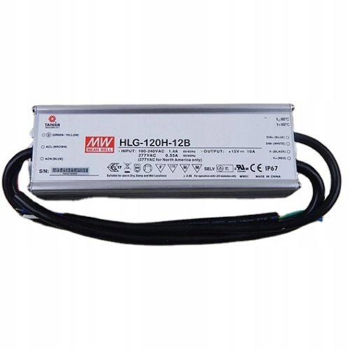 Mean Well HLG-120H-12B napájecí zdroj 12V 10A 120W