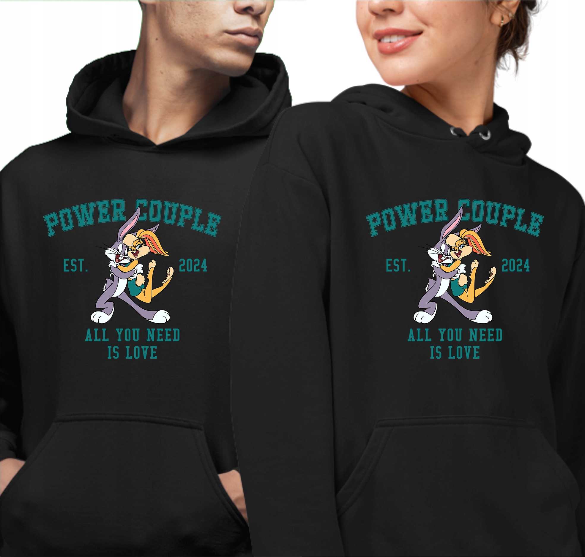 Mikina s kapucí Sada mikin pro páry Dárek k Valentýnu Pro Ni M