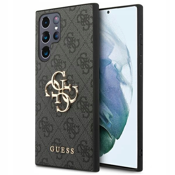 Pouzdro Guess GUHCS22L4GMGGR S908 S22 Ultrašedá/šedá hardcase 4G Big Metal Lo