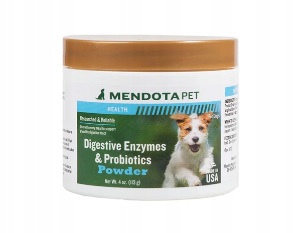 Mendota Pet Trávicí enzymy Alopecia X Bsd kožní problémy, vatovitá srst
