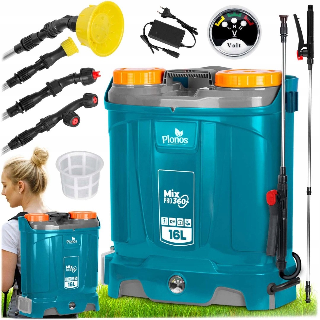 Akumulátorový postrekovač s miešačom Plonos PL-604 Plonos