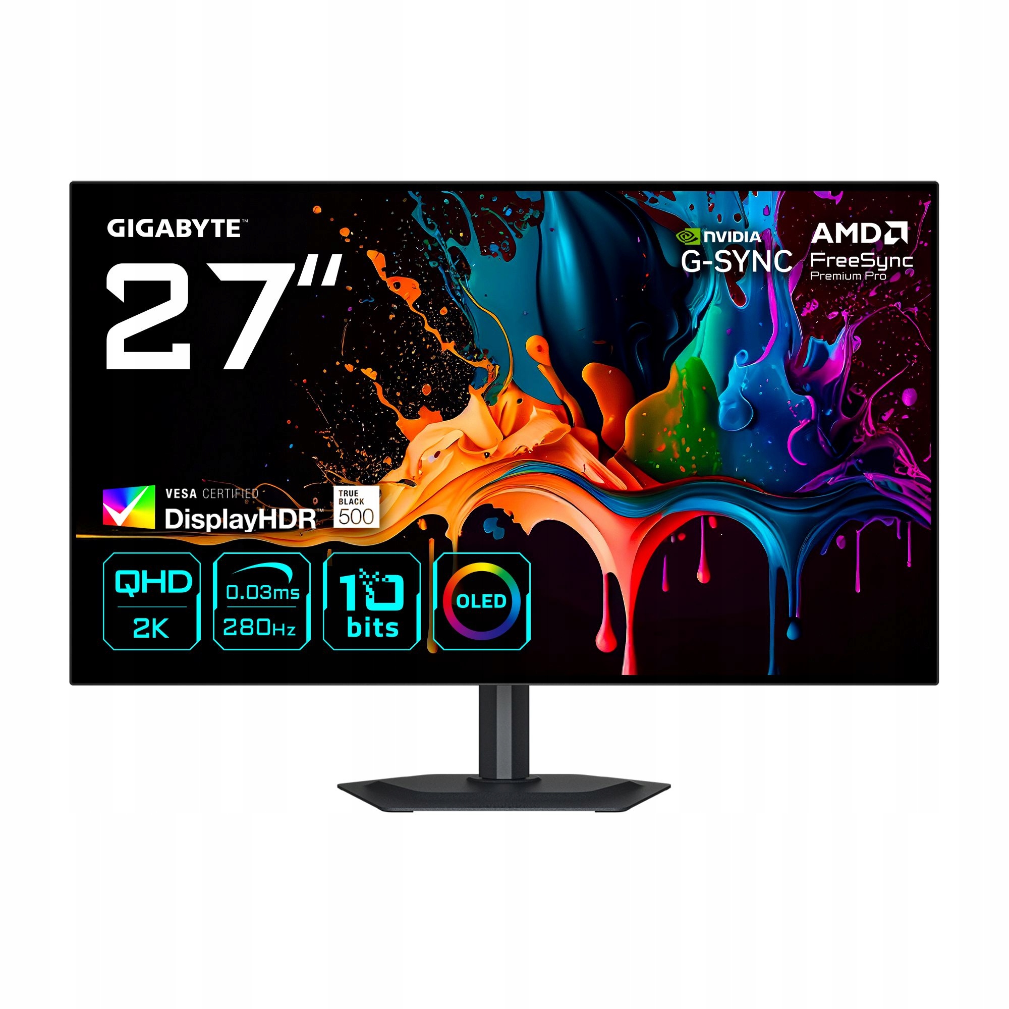 Oled monitor Gigabyte MO27Q28G 27" 2560 x 1440 px Oled