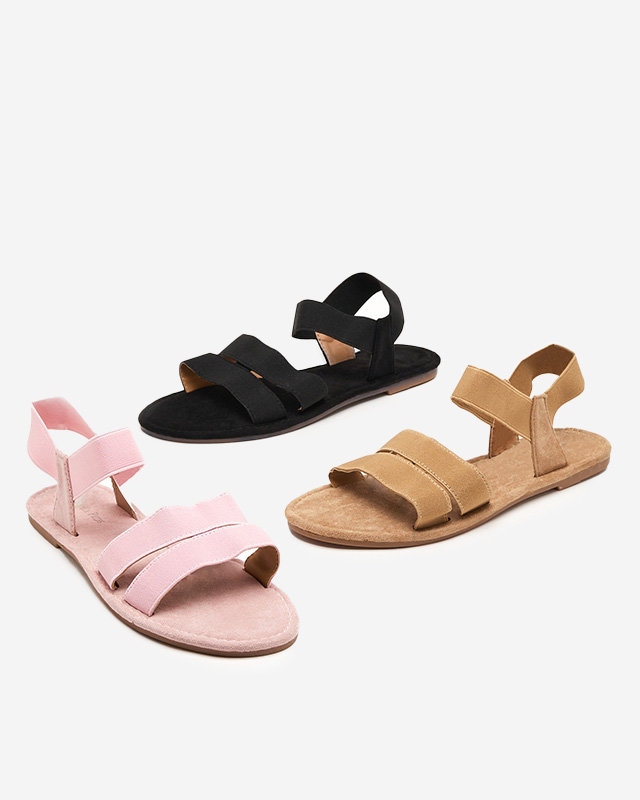 RS221 RÓŻOWE SANDAŁY DAMSKIE STALIA 38 Rodzaj obcasa płaski obcas