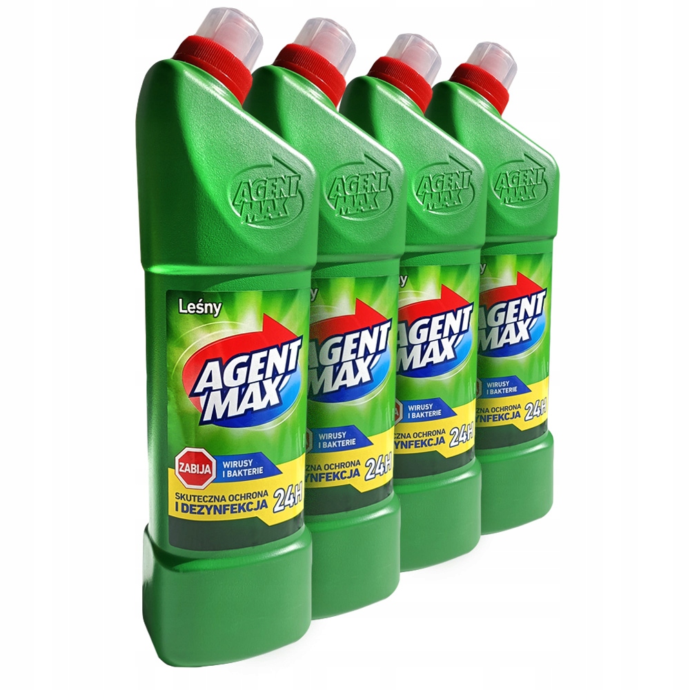 

4X Płyn Wc Toalety Agent Max Zielony Leśny 2L