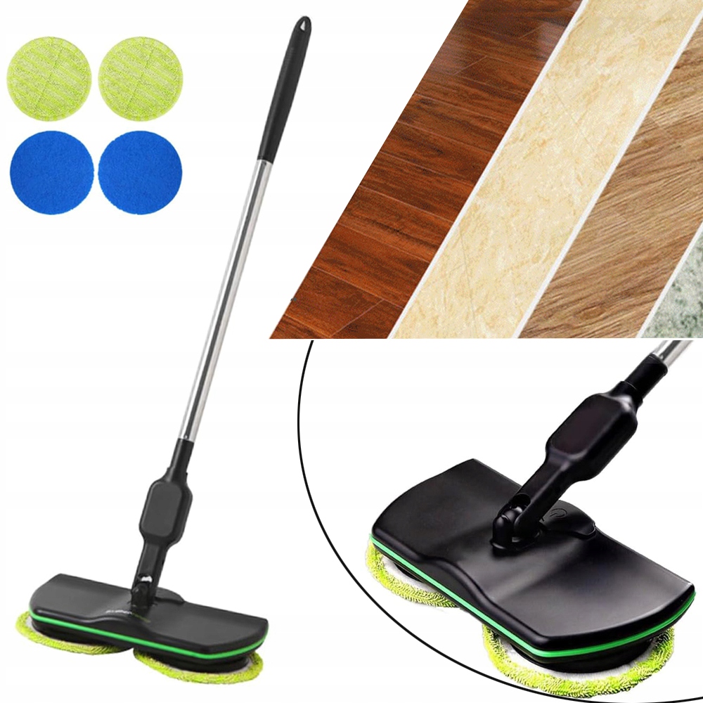 Elektryczny Mop Do Czyszczenia Podłóg Spin Mop, Polerka Szorownica Do Domu