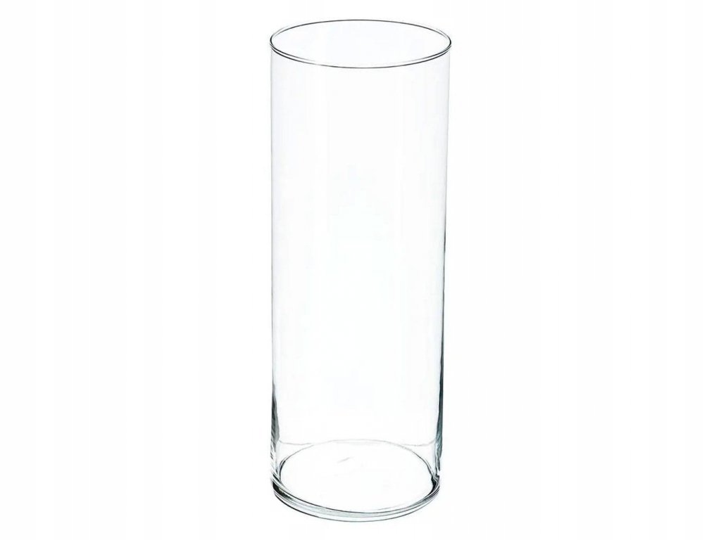 Skleněná váza Cylinder, 40 cm