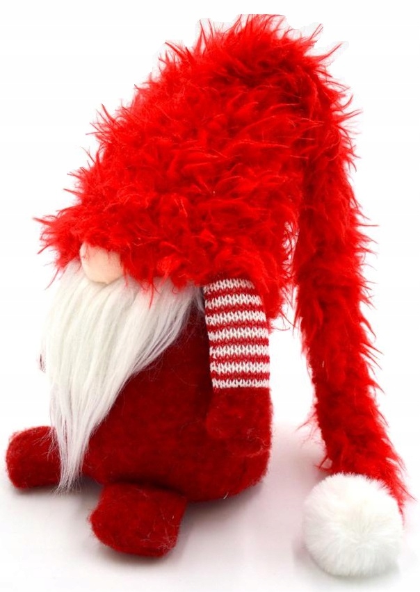 OZDOBA ŚWIĄTECZNA DUŻY STOJĄCY SKRZAT GNOM Z FUTRZANĄ CZAPĄ 86CM Rodzaj figurka