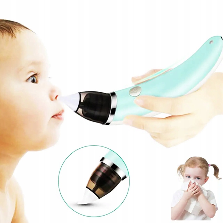 ASPIRATOR DO NOSA ELEKTRYCZNY DLA NIEMOWLĄT ODCIĄGACZ DO KATARU NA KATAREK EAN (GTIN) 5906214800465