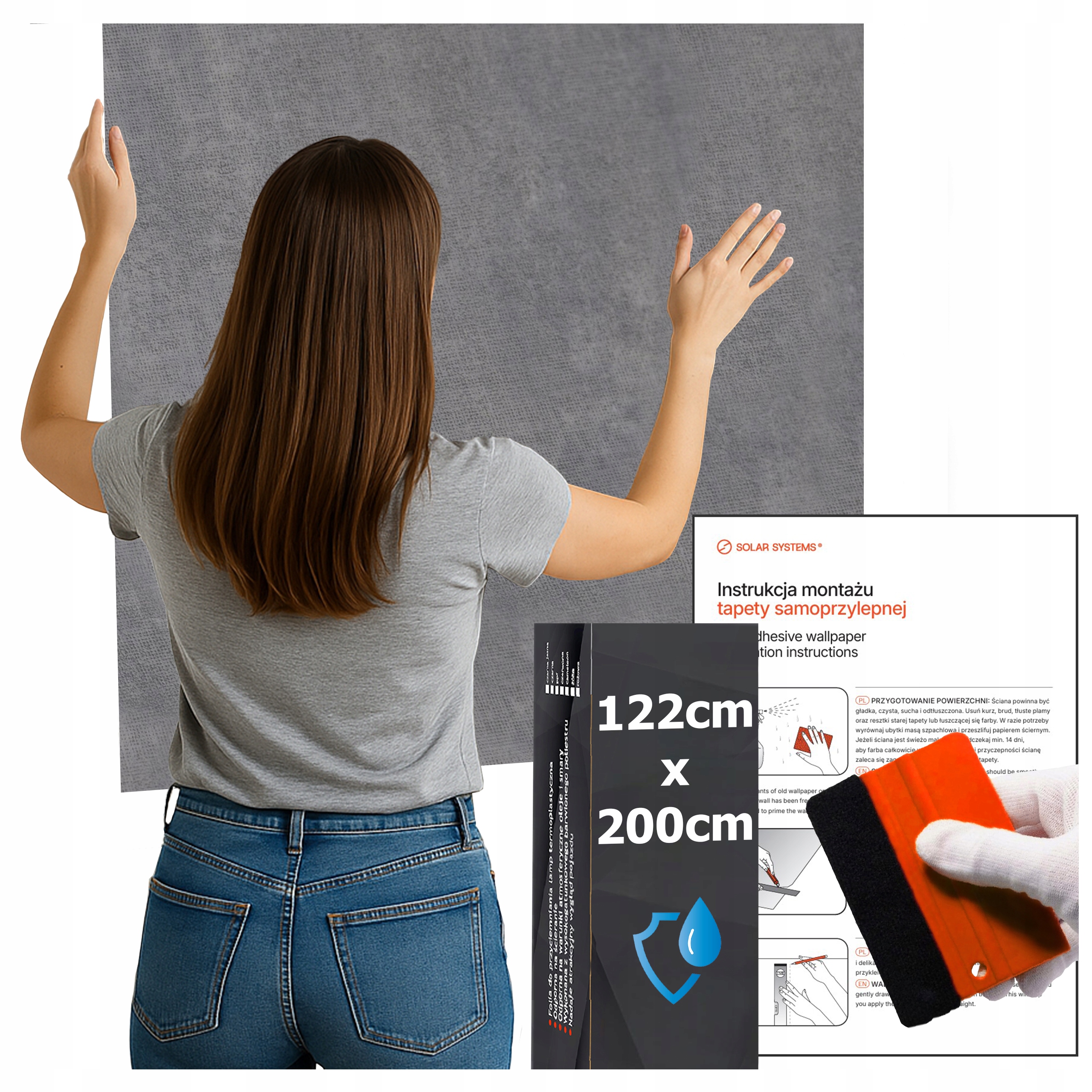 Tapeta Samolepicí Vodotěsná do kuchyně na zeď Nábytek Netkaná textilie