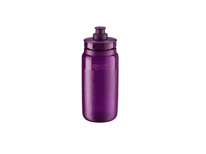 Bidon Elite Fly Tex 550 ml Przezroczysto-purpurowy