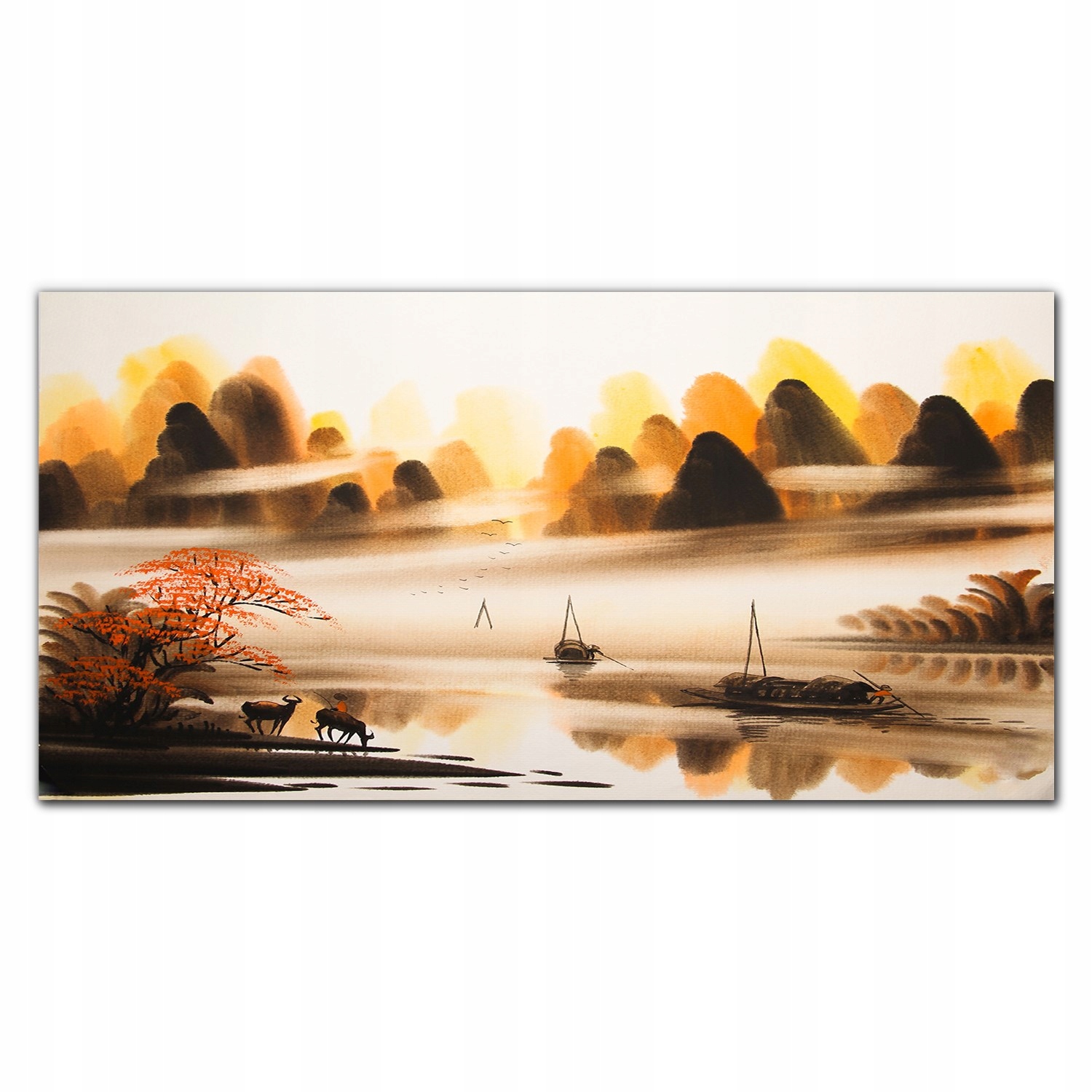 

Obraz akrylowy z nadrukiem 120x60 Chińskie łódki