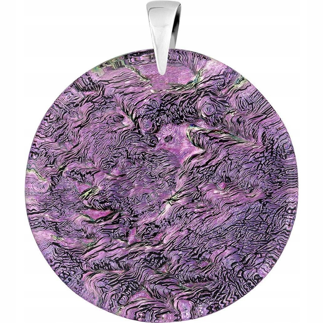 Dámský přívěsek Harf růžové sklo murano kolečko