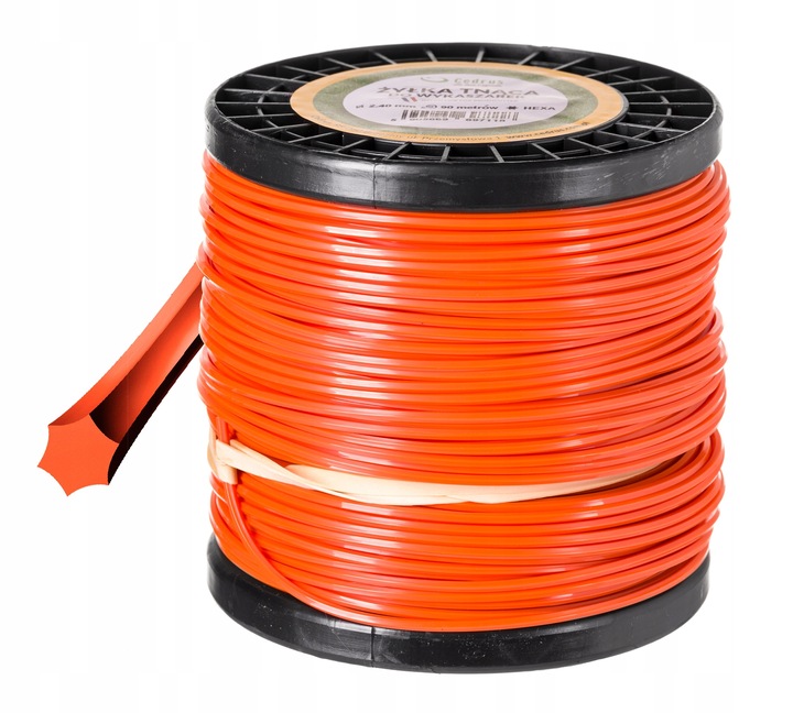 

Żyłka tnąca kosy podkaszarki 2,4mm x 90m gwiazdka