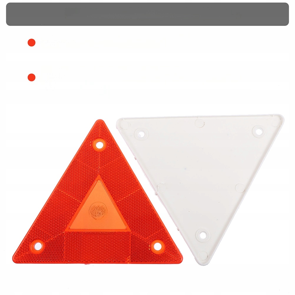 ODBLASKI TRÓJKĄTNE ZNAKÓW DLA POJAZDÓW