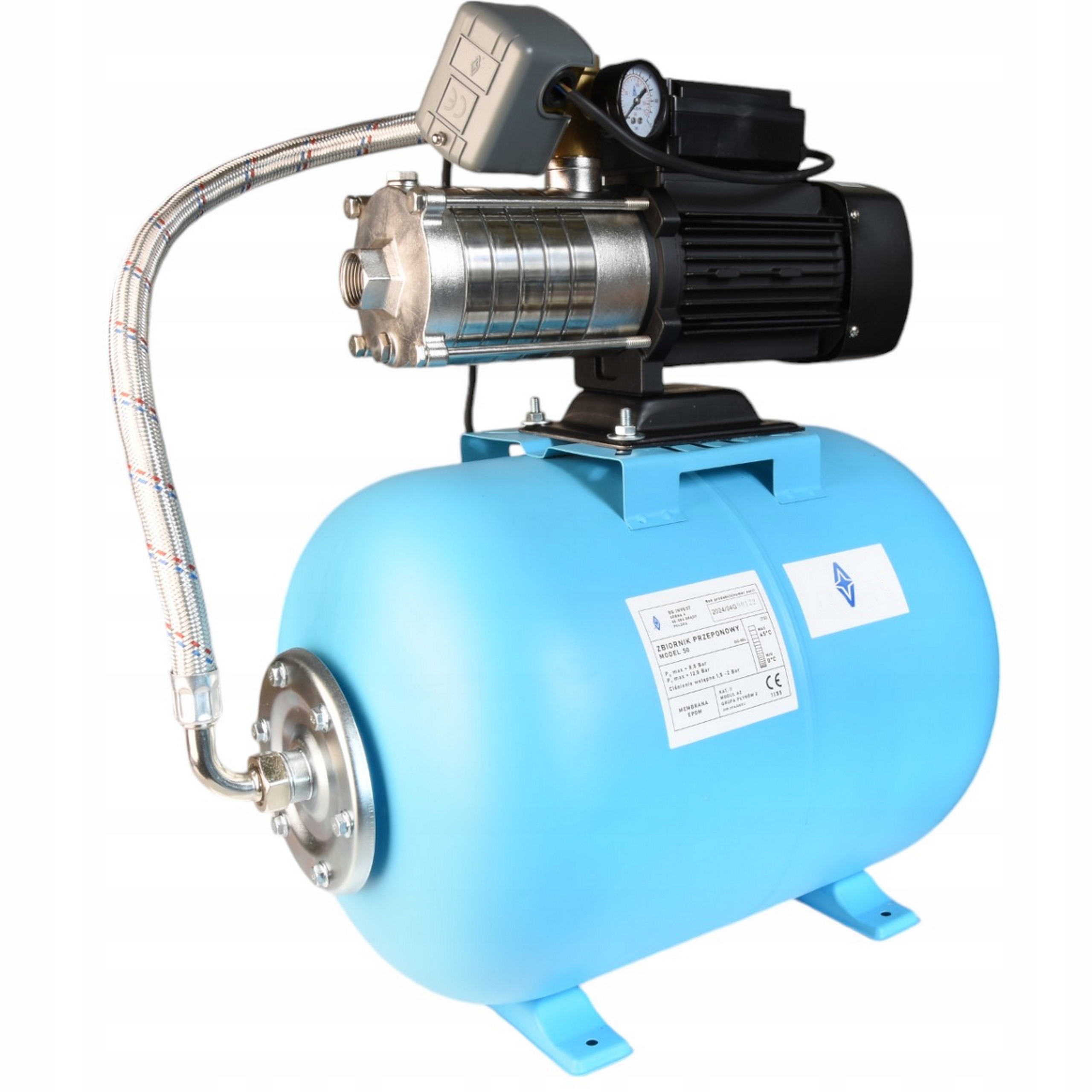 Hydrofor 50 L Na Vodu Hydroforová Pumpa Alpinox Pro 1000 Inox Sada