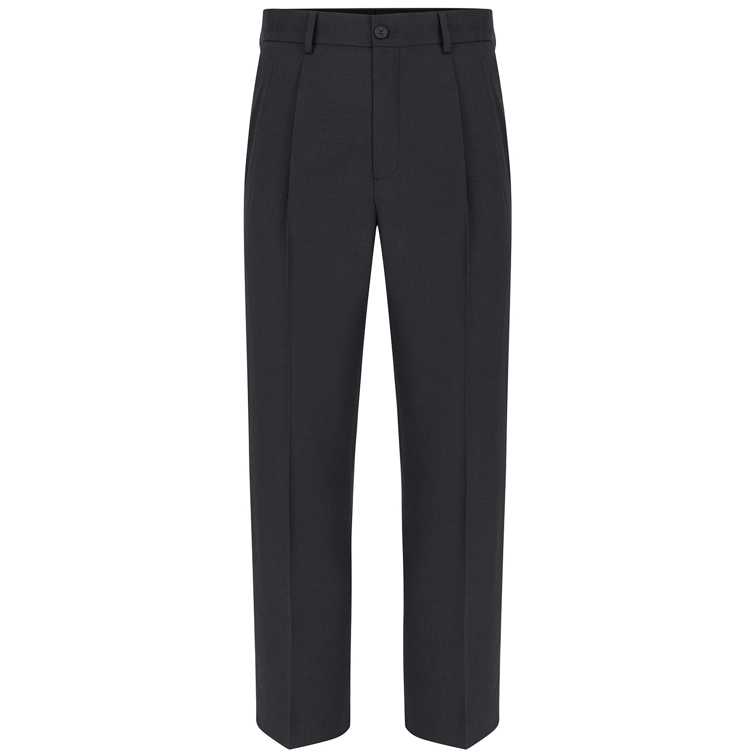 Černé oblekové kalhoty Regular Fit Pako Lorente vel