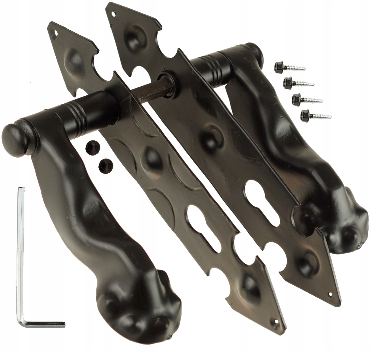 Kovaná Klika Na Dveře Brány 90 MM Vložka Pl