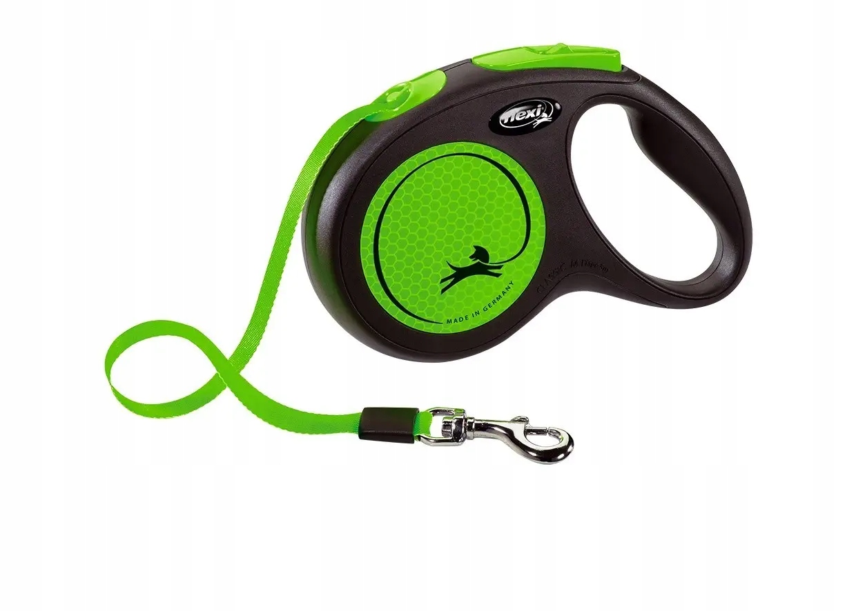 Levně Flexi Vodítko automatické M New Neon páska 5m zelená