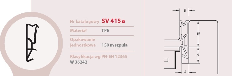 Uszczelka do okien drzwi drewnianych S-7672 BRĄZ Marka Deventer